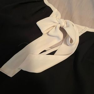 Lauren Conrad black and white shirt